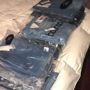 American Eagle and Boohoo jeans